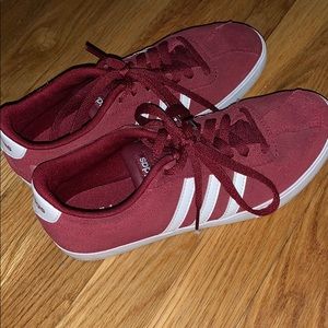 Red/Burgundy Adidas Shoes